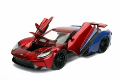 Spider-Man - 2017 Ford GT with Spider-Man 1/24th Scale Hollywood Rides Die-Cast Vehicle