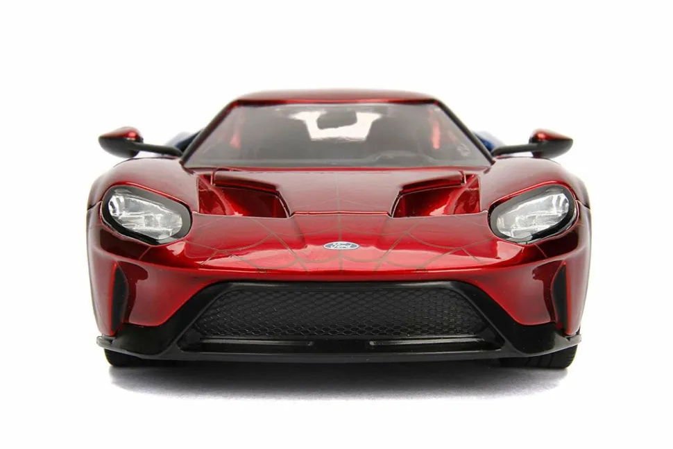 Spider-Man - 2017 Ford GT with Spider-Man 1/24th Scale Hollywood Rides Die-Cast Vehicle