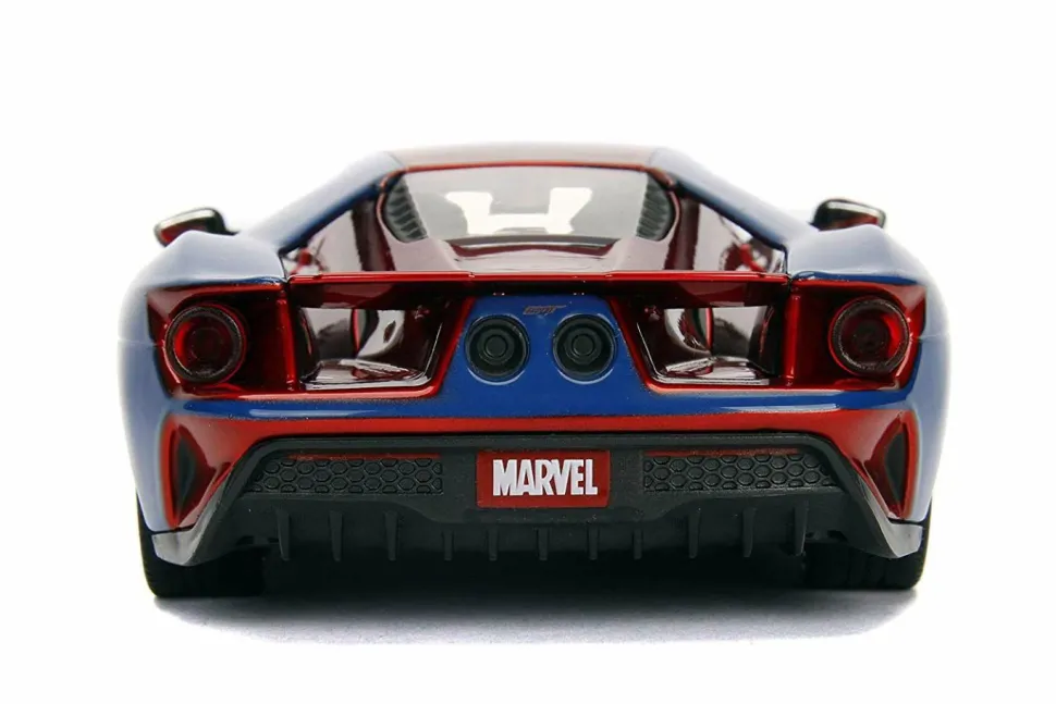 Spider-Man - 2017 Ford GT with Spider-Man 1/24th Scale Hollywood Rides Die-Cast Vehicle