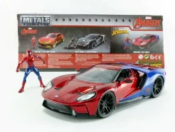 Spider-Man - 2017 Ford GT with Spider-Man 1/24th Scale Hollywood Rides Die-Cast Vehicle