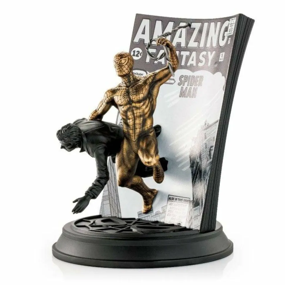 Spider-Man - Amazing Fantasy #15 Limited Edition 8.5" Gilt Pewter Statue