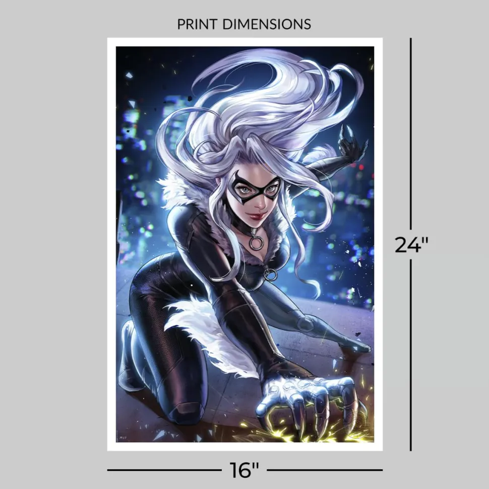 Spider-Man - Black Cat (Amazing Spider-Man #21 Variant Cover) Fine Art Print by Sujin Jo