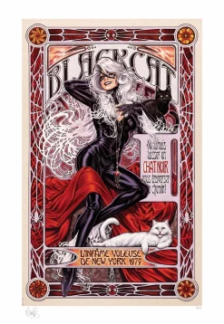 Spider-Man - Black Cat: L’Infame Voleuse Fine Art Print by Mark Brooks