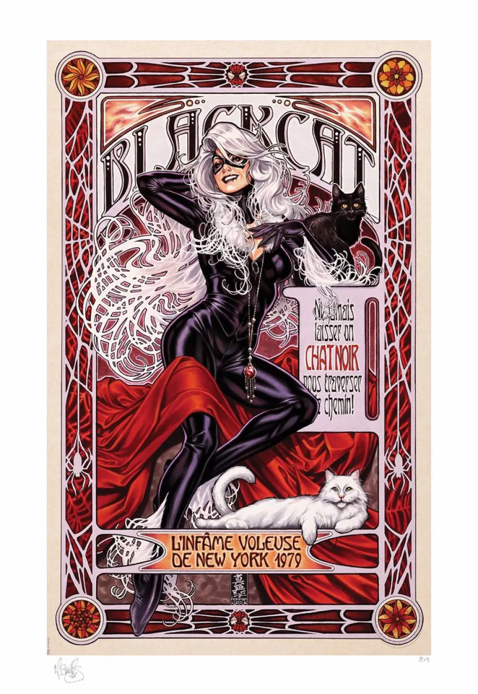 Spider-Man - Black Cat: L’Infame Voleuse Fine Art Print by Mark Brooks