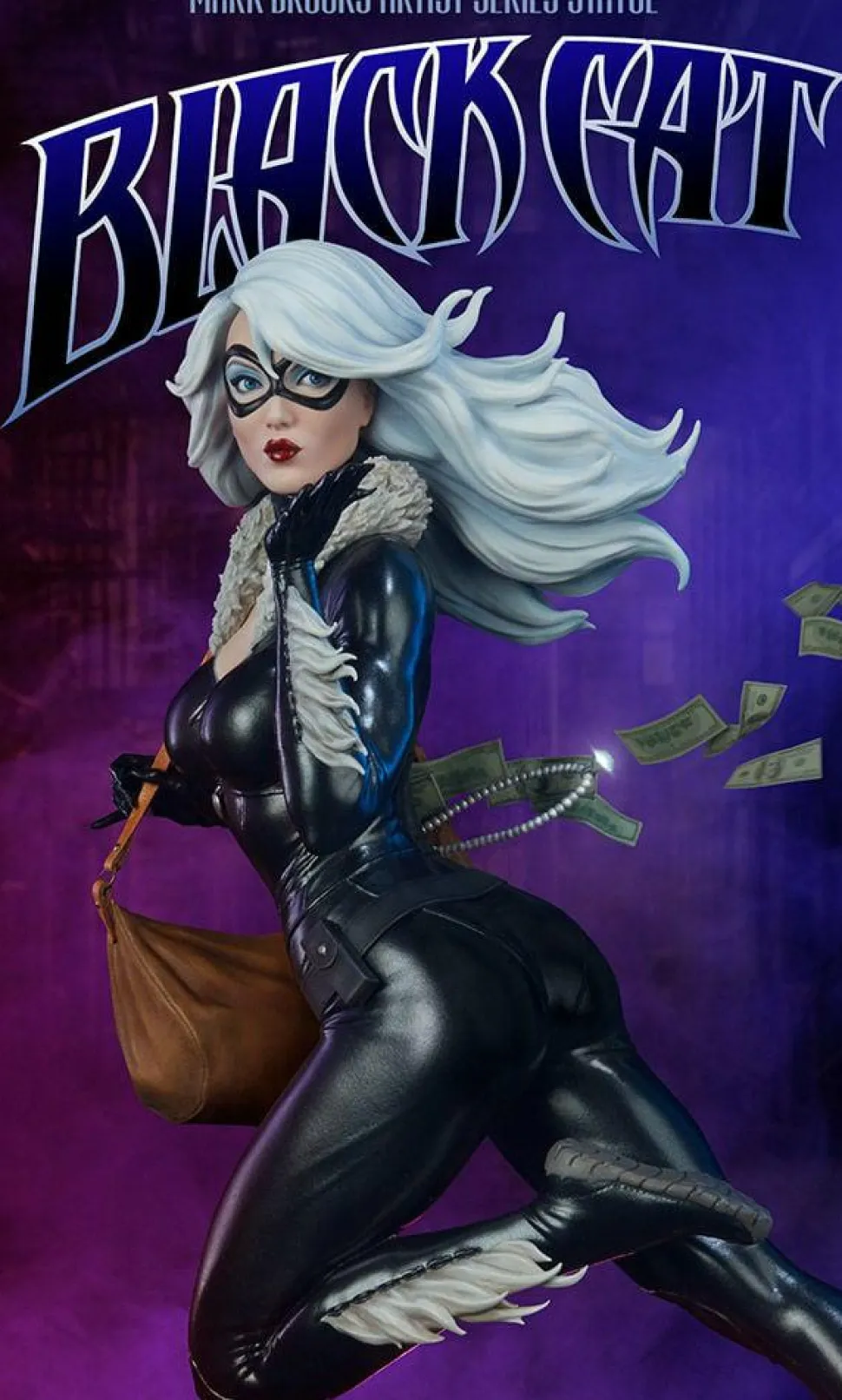 Spider-Man - Black Cat Mark Brooks Artist Series 16” Statue