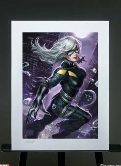 Spider-Man - Black Cat Premium Art Print by Alex Pascenko