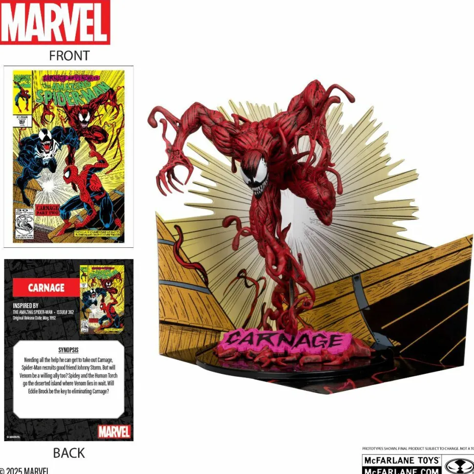 Spider-Man - Carnage (The Amazing Spider-Man #362) 1/10th Scale PVC Posed Figure