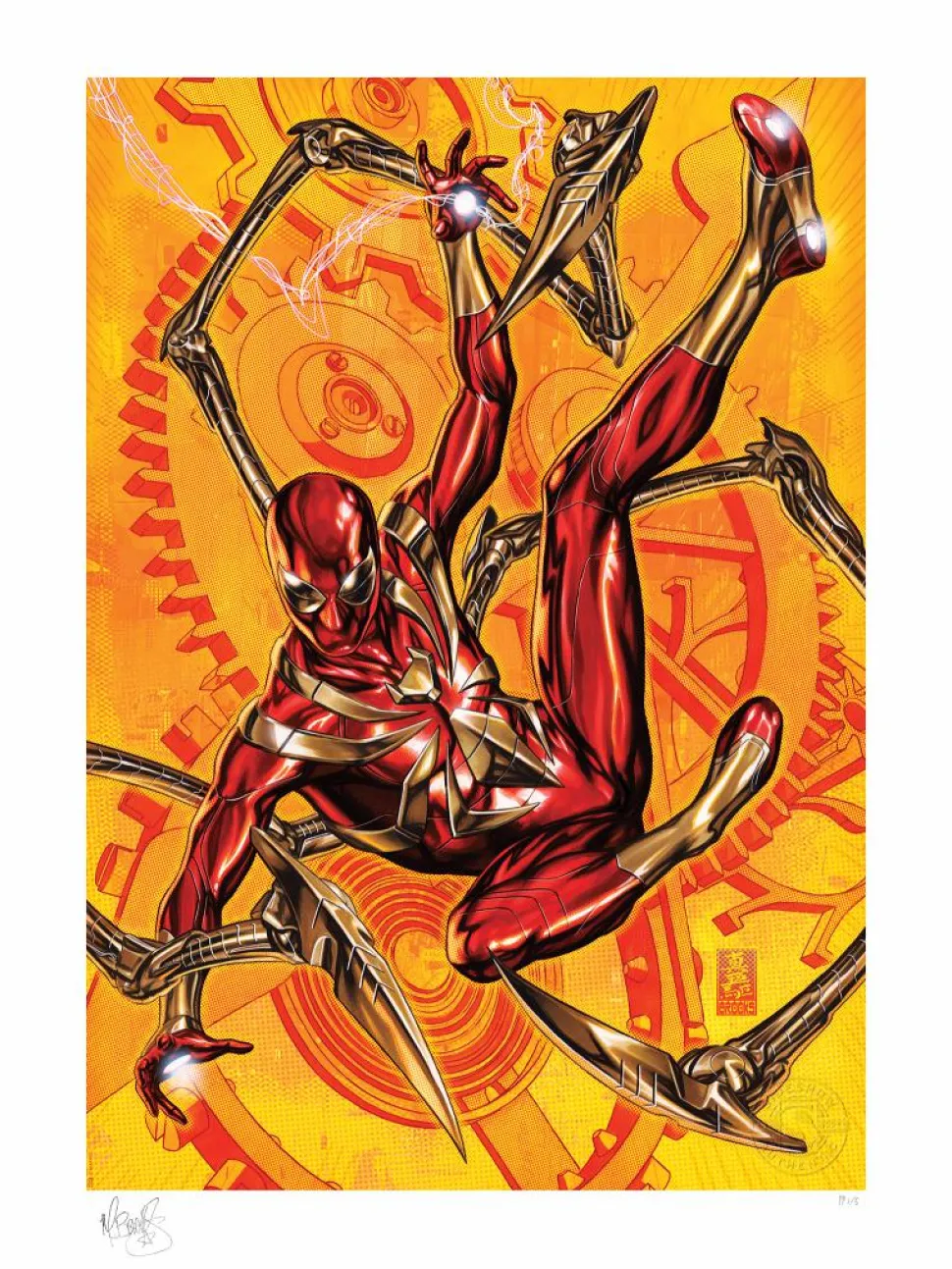 Spider-Man - Iron Spider Fine Art Print by Mark Brooks