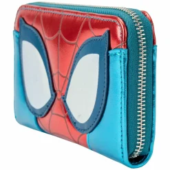 Spider-Man - Metallic Cosplay 4” Faux Leather Zip-Around Wallet