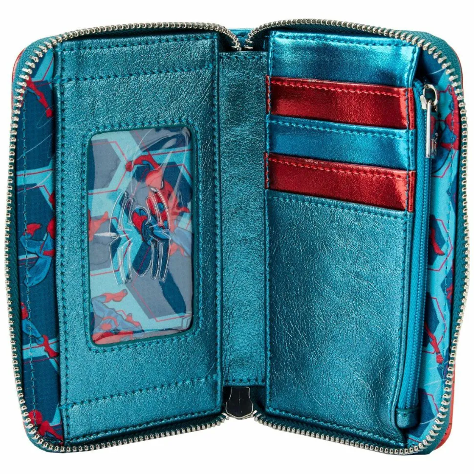 Spider-Man - Metallic Cosplay 4” Faux Leather Zip-Around Wallet