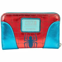 Spider-Man - Metallic Cosplay 4” Faux Leather Zip-Around Wallet