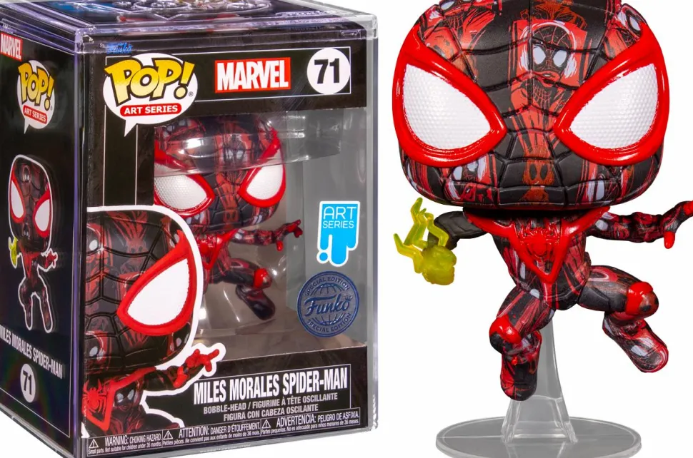 Spider-Man - Miles Morales Spider-Man Artist Series Pop! Vinyl Figure with Pop! Protector by Nikkolas Smith
