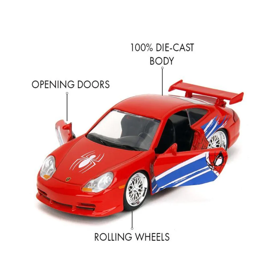 Spider-Man - Porsche 911 GT3 RS (996) 1/32 Scale Die-Cast Vehicle Replica