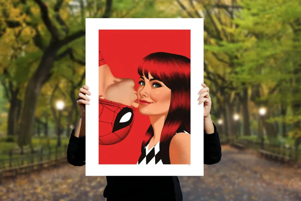 Spider-Man - Spider-Man & Mary Jane Fine Art Print by Greg Smallwood