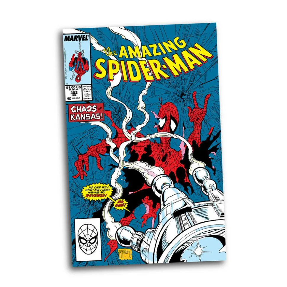 Spider-Man - Spider-Man (The Amazing Spider-Man #301) by Todd McFarlane 1/6th Scale PVC Posed Figure with Comic Book