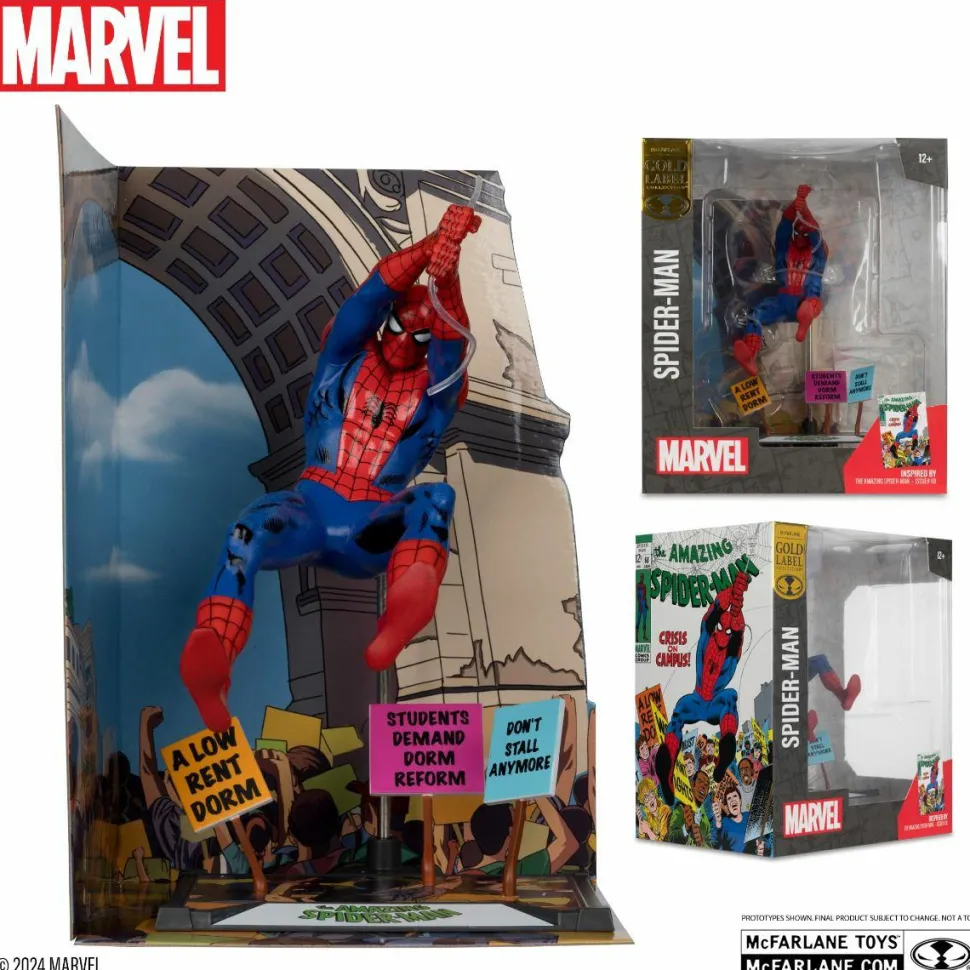 Spider-Man - Spider-Man (The Amazing Spider-Man #68) Gold Label 1/10th Scale PVC Posed Figure