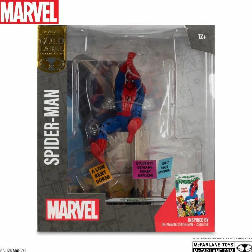 Spider-Man - Spider-Man (The Amazing Spider-Man #68) Gold Label 1/10th Scale PVC Posed Figure