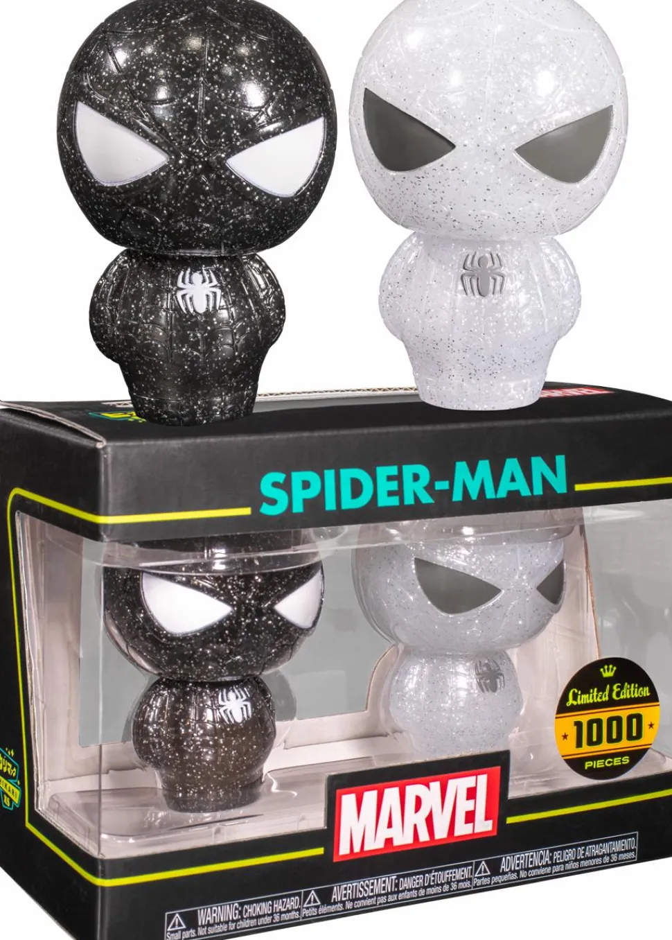 Spider-Man - Spider-Man White & Black XS Hikari Vinyl Figure 2-Pack