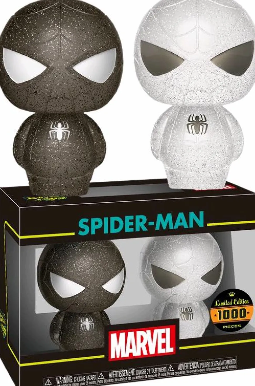 Spider-Man - Spider-Man White & Black XS Hikari Vinyl Figure 2-Pack