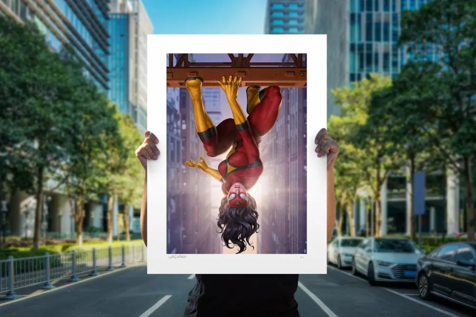 Spider-Man - Spider-Woman Fine Art Print by Junggeun Yoon
