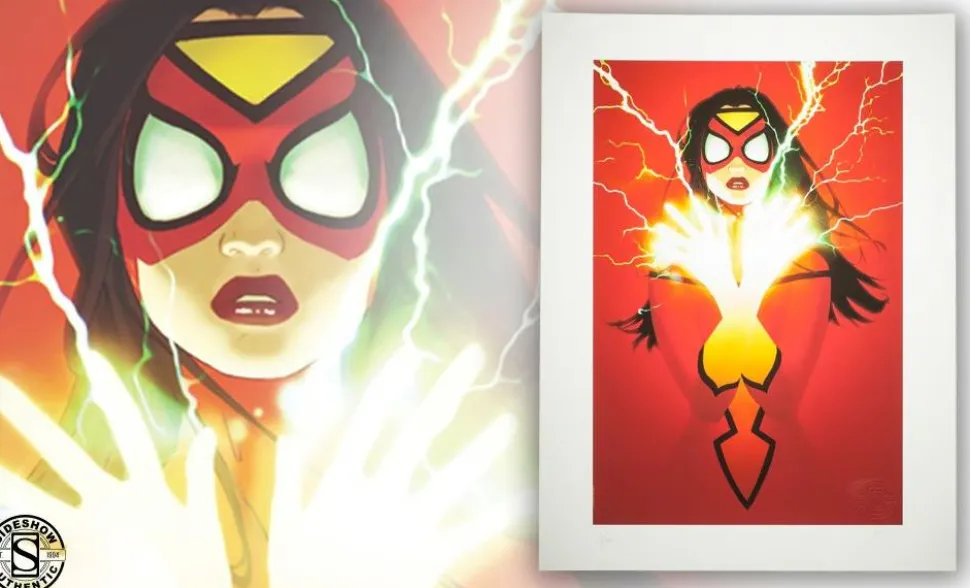Spider-Man - Spider-Woman Premium Art Print by Scott Forbes