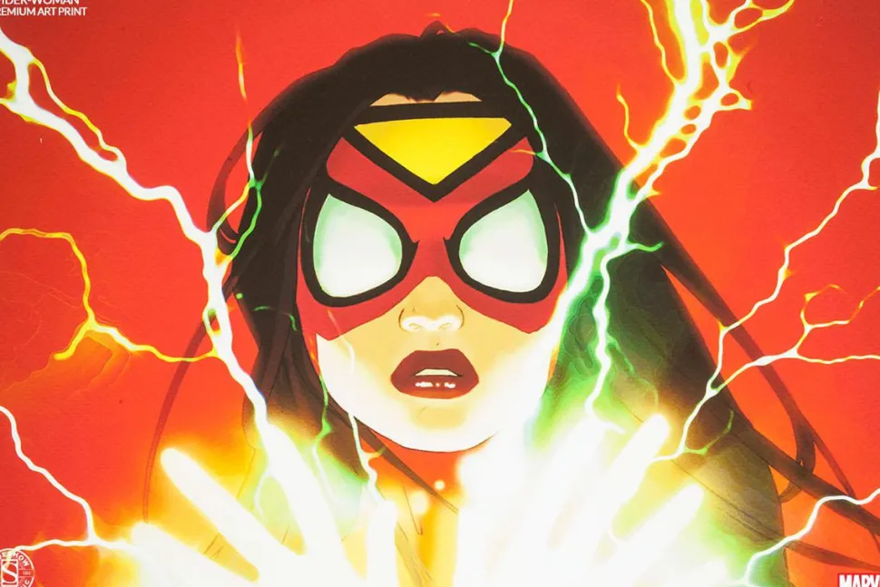 Spider-Man - Spider-Woman Premium Art Print by Scott Forbes