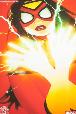 Spider-Man - Spider-Woman Premium Art Print by Scott Forbes