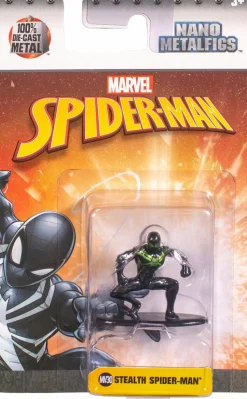 Spider-Man - Stealth Suit Spider-Man Nano Metalfigs 2” Die-Cast Figure