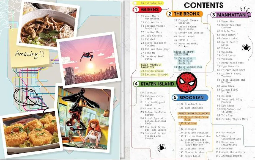 Spider-Man - The Official Cookbook Hardcover Book