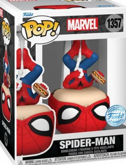 Spider-Man - Upside Down Spider-Man with Hot Dog Pop! Vinyl Figure