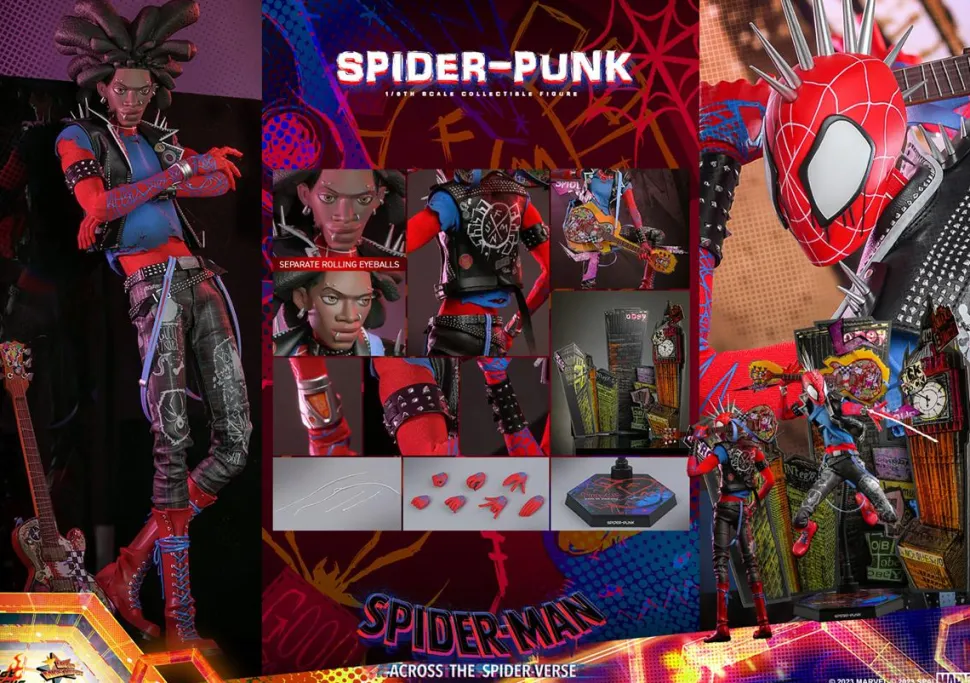 Spider-Man: Across the Spider-Verse - Spider-Punk 1/6th Scale Hot Toys Action Figure