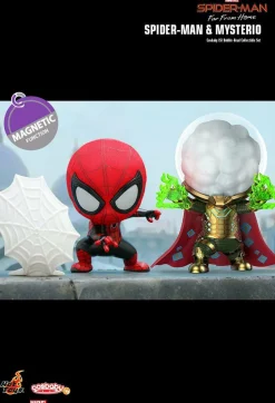 Spider-Man: Far From Home - Spider-Man & Mysterio Cosbaby 3.75” Hot Toys Bobble-Head Figure 2-Pack
