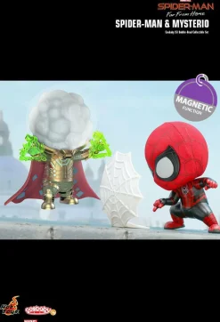 Spider-Man: Far From Home - Spider-Man & Mysterio Cosbaby 3.75” Hot Toys Bobble-Head Figure 2-Pack