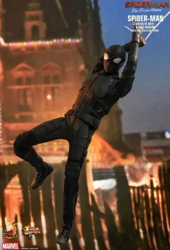 Spider-Man: Far From Home - Spider-Man Stealth Suit & Mysterio's Iron Man Illusion Hot Toys 1/6th Scale Action Figure Bundle (Set of 2)