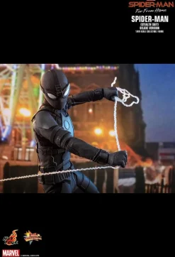 Spider-Man: Far From Home - Spider-Man Stealth Suit & Mysterio's Iron Man Illusion Hot Toys 1/6th Scale Action Figure Bundle (Set of 2)