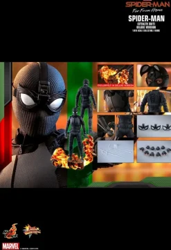 Spider-Man: Far From Home - Spider-Man Stealth Suit & Mysterio's Iron Man Illusion Hot Toys 1/6th Scale Action Figure Bundle (Set of 2)