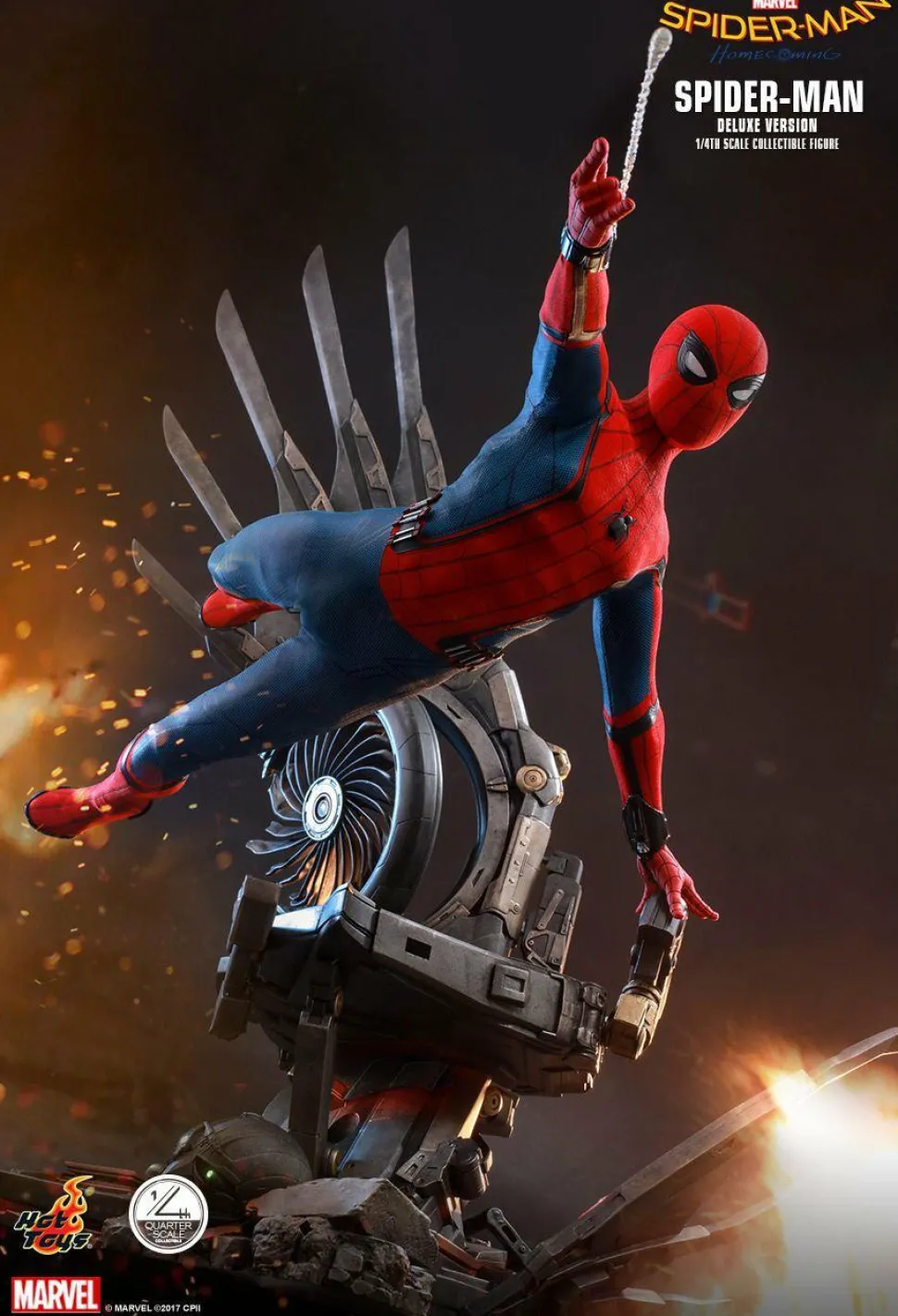 Spider-Man: Homecoming - Spider-Man Deluxe 1/4 Scale Hot Toys Action Figure