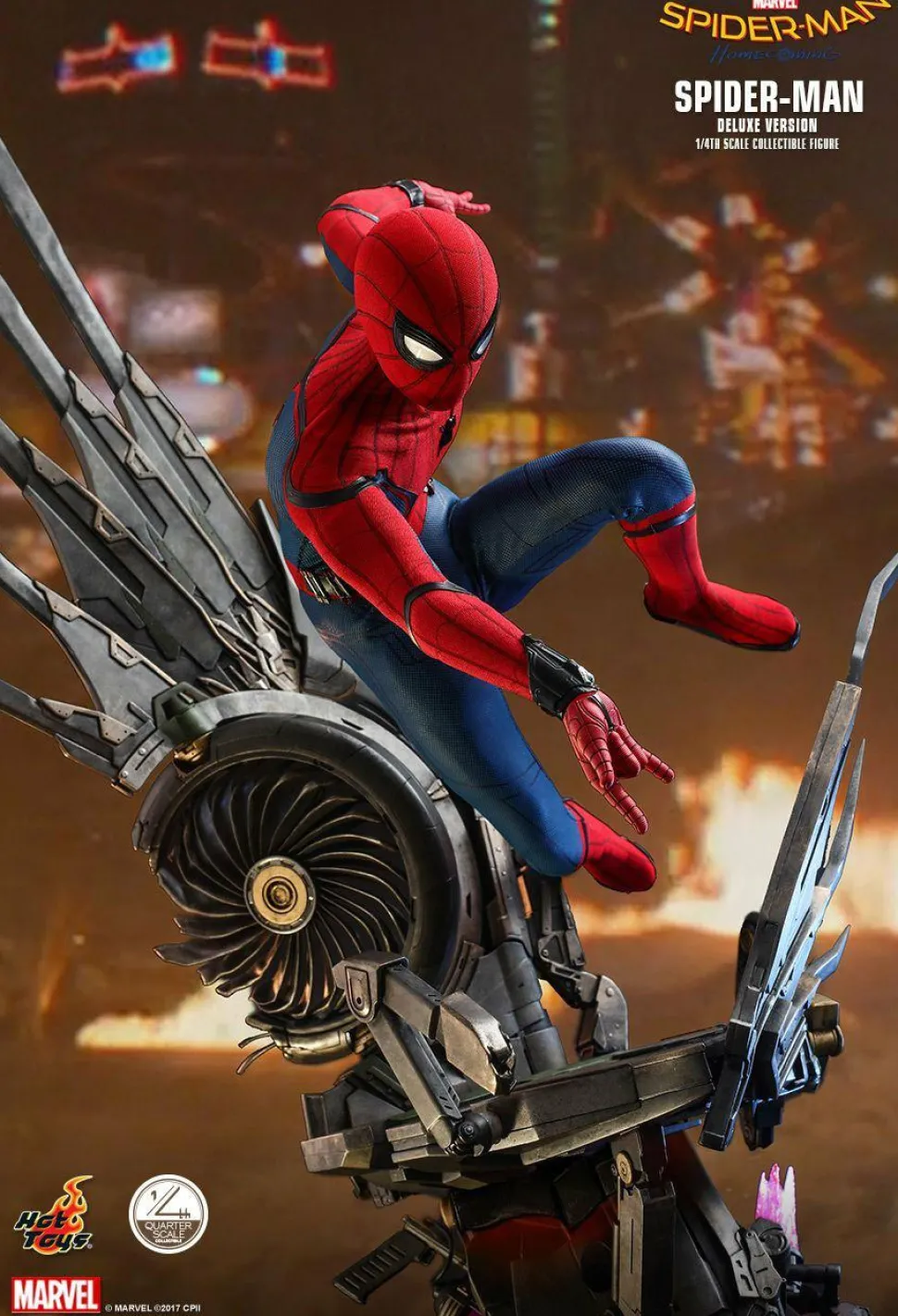 Spider-Man: Homecoming - Spider-Man Deluxe 1/4 Scale Hot Toys Action Figure