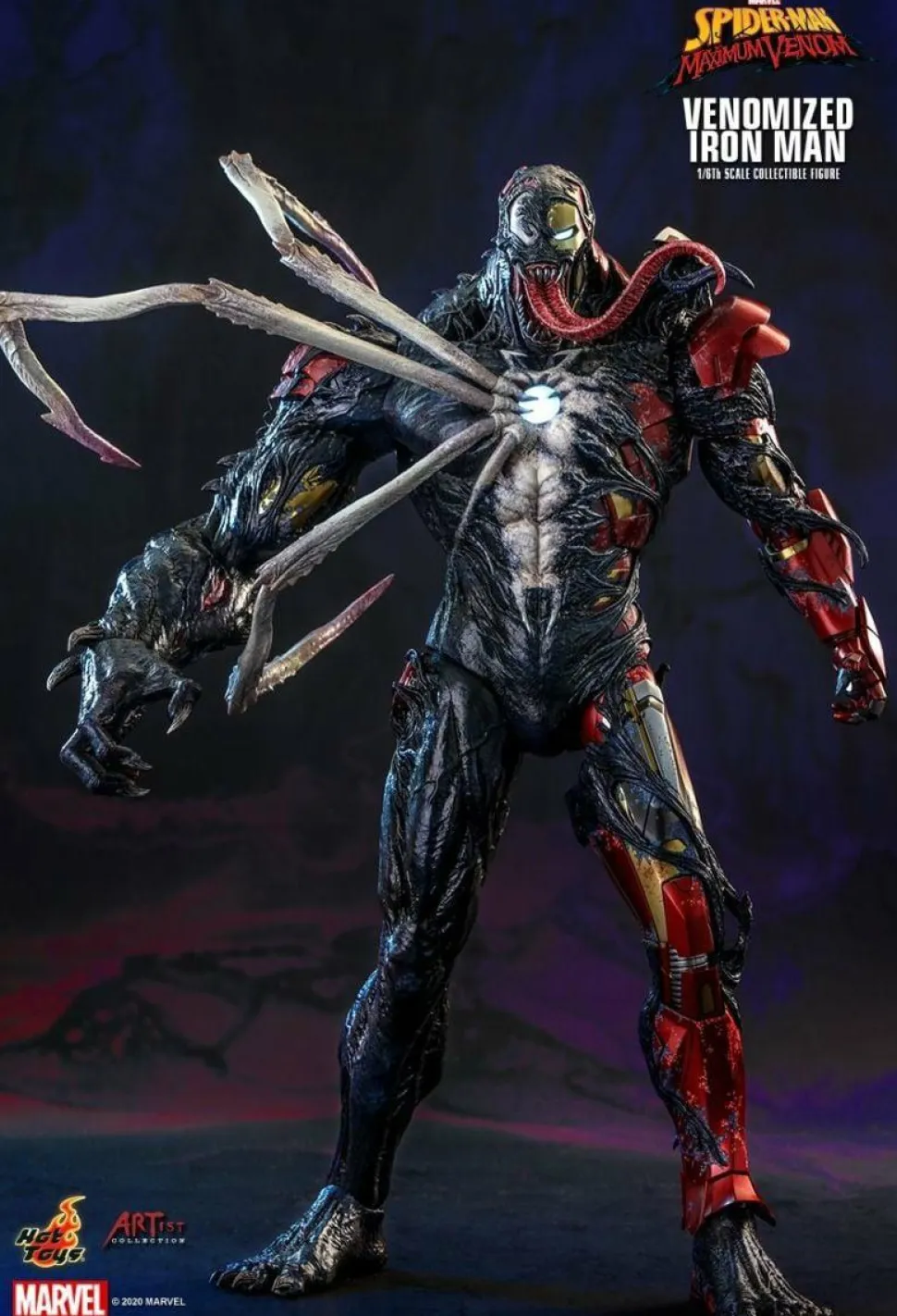 Spider-Man: Maximum Venom - Venomized Iron Man 1/6th Scale Hot Toys Action Figure
