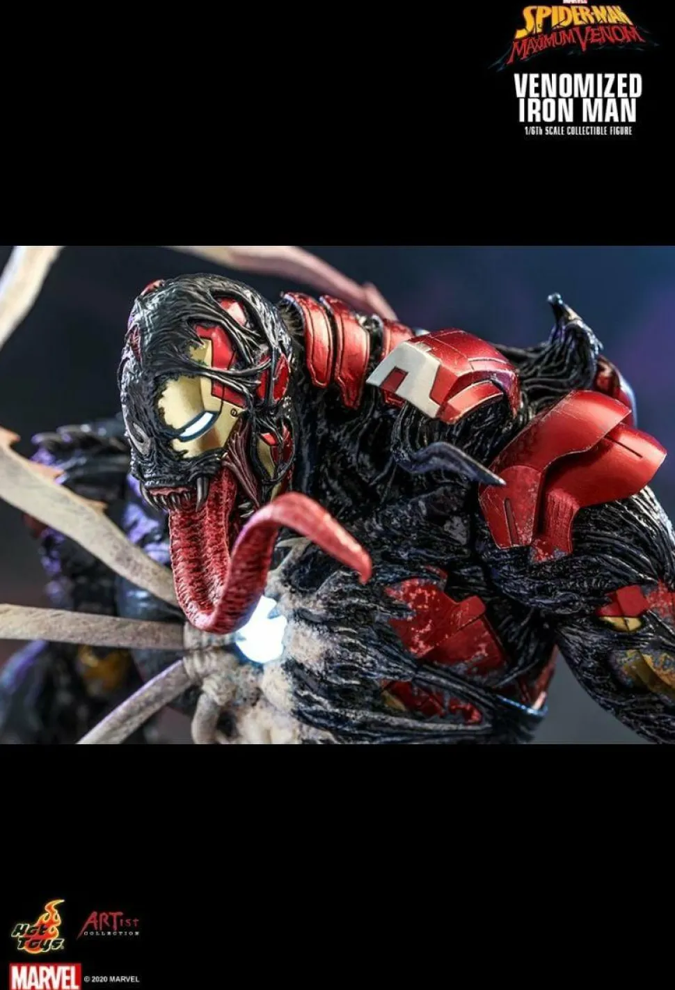 Spider-Man: Maximum Venom - Venomized Iron Man 1/6th Scale Hot Toys Action Figure