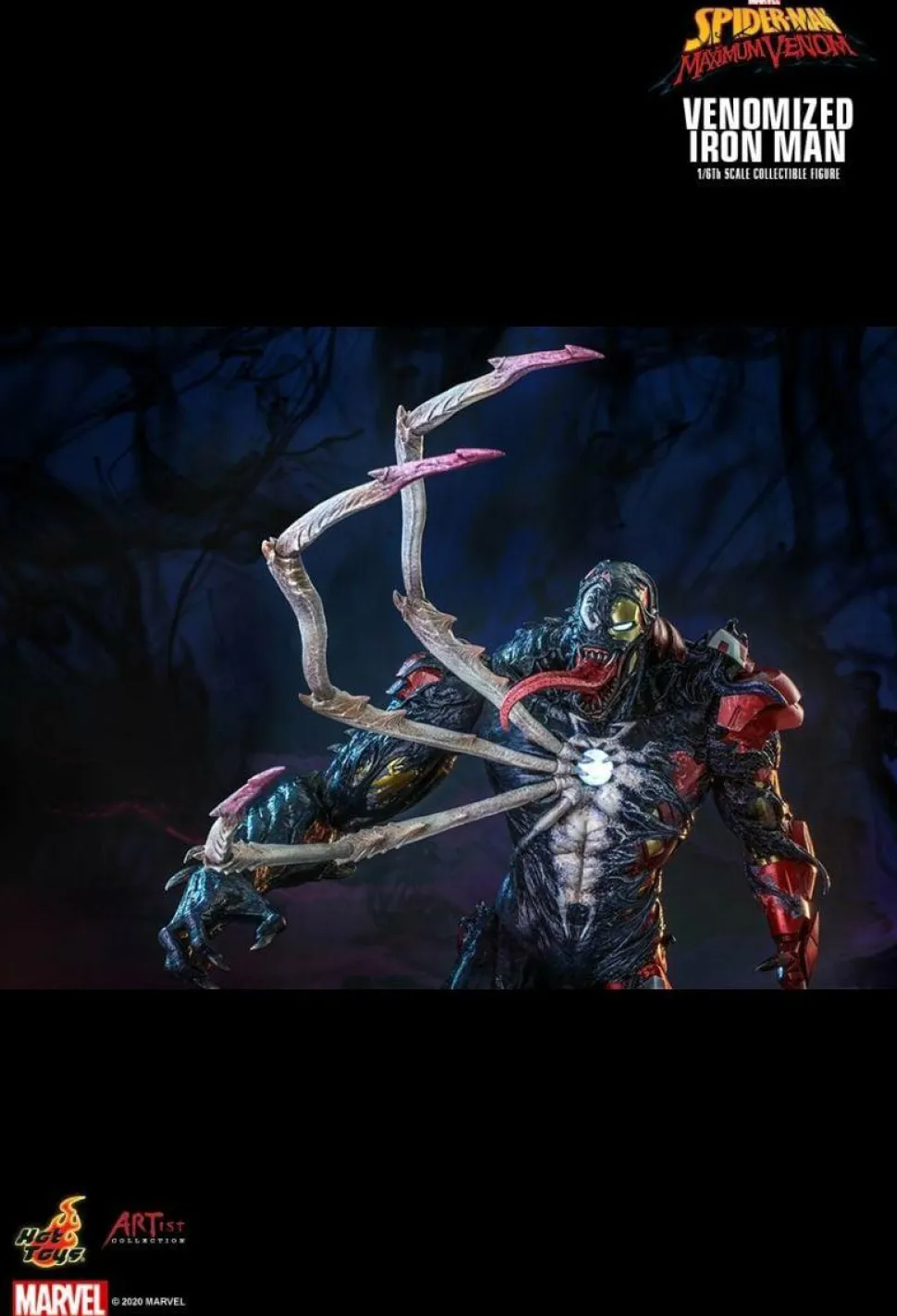 Spider-Man: Maximum Venom - Venomized Iron Man 1/6th Scale Hot Toys Action Figure