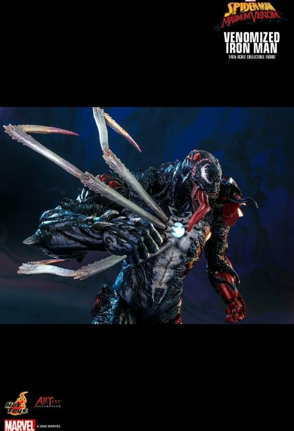 Spider-Man: Maximum Venom - Venomized Iron Man 1/6th Scale Hot Toys Action Figure
