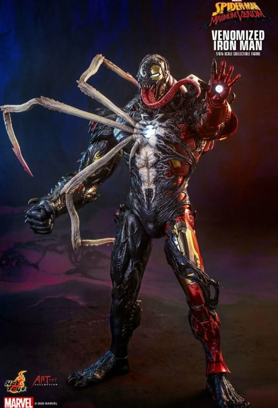 Spider-Man: Maximum Venom - Venomized Iron Man 1/6th Scale Hot Toys Action Figure