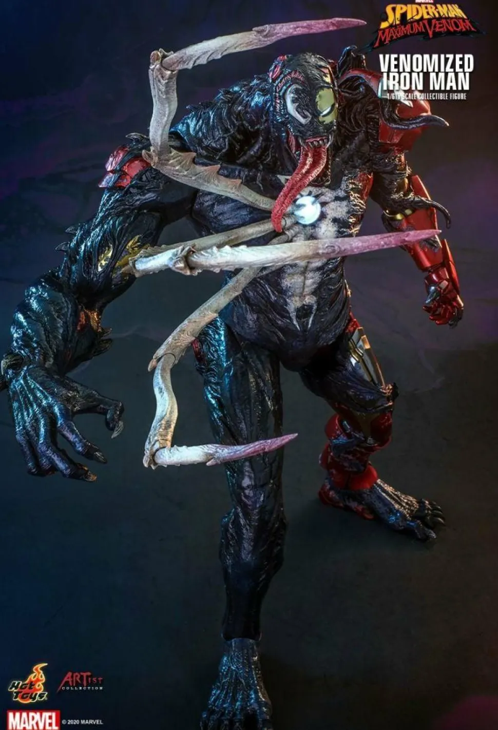 Spider-Man: Maximum Venom - Venomized Iron Man 1/6th Scale Hot Toys Action Figure