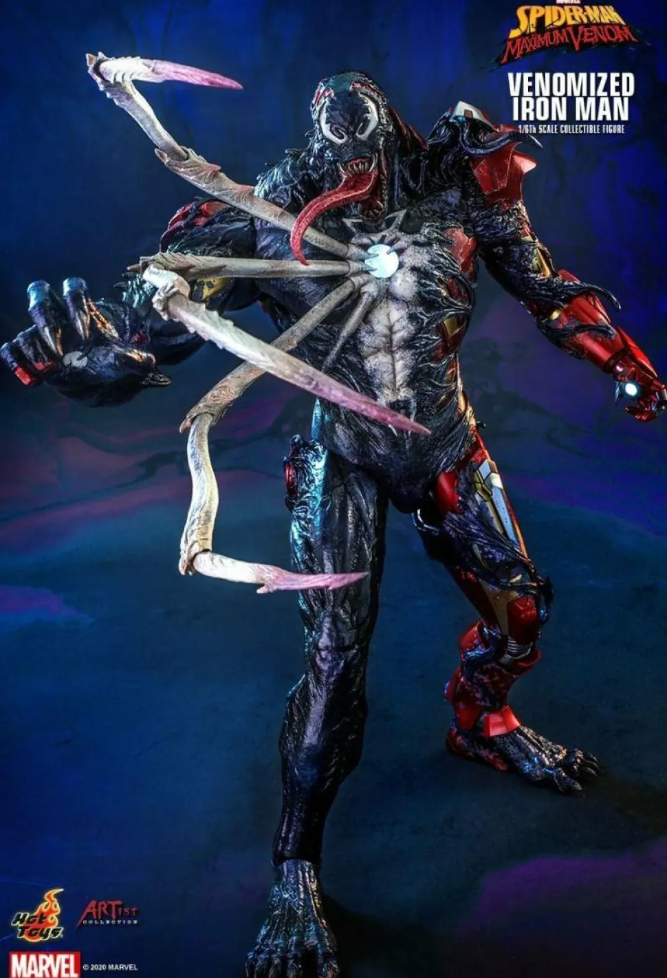 Spider-Man: Maximum Venom - Venomized Iron Man 1/6th Scale Hot Toys Action Figure