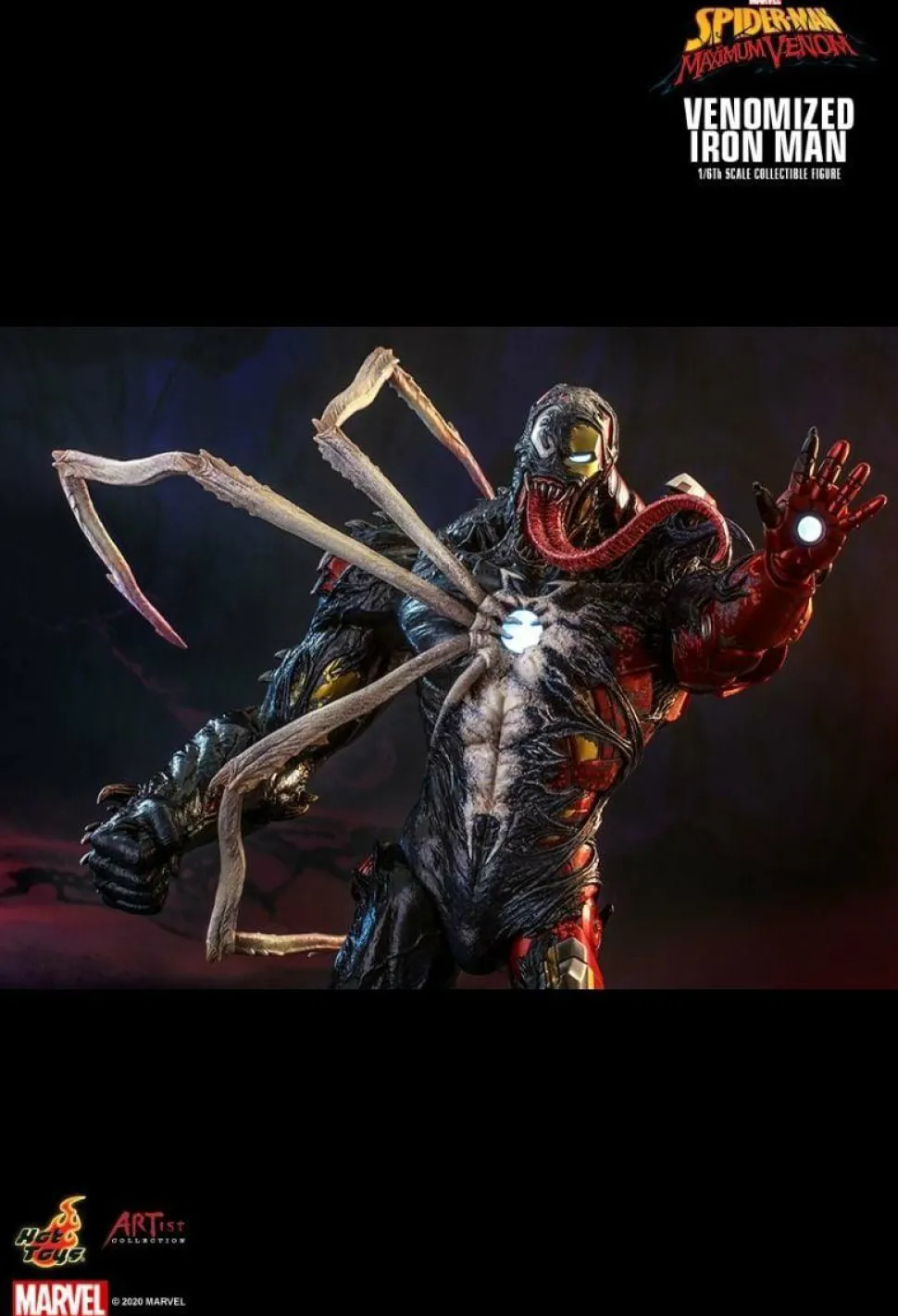 Spider-Man: Maximum Venom - Venomized Iron Man 1/6th Scale Hot Toys Action Figure