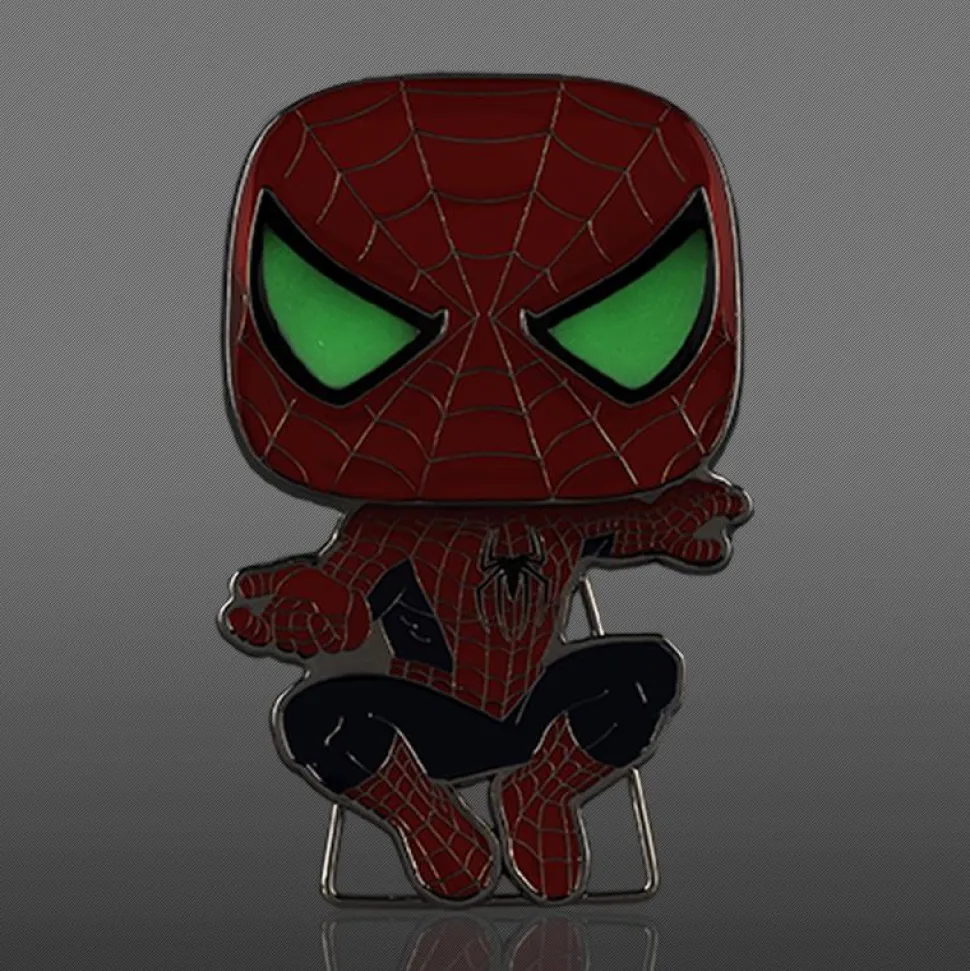 Spider-Man: No Way Home - Friendly Neighborhood Spider-Man Glow-in-the-Dark 4" Pop! Enamel Pin