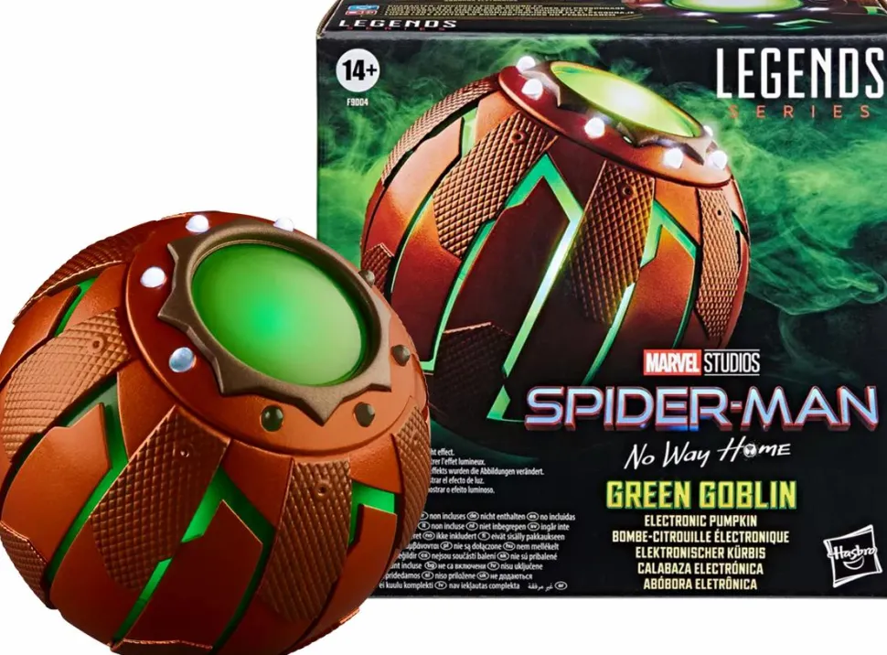 Spider-Man: No Way Home - Green Goblin Pumpkin Bomb Marvel Legends Electronic 1:1 Scale Life-Size Prop Replica