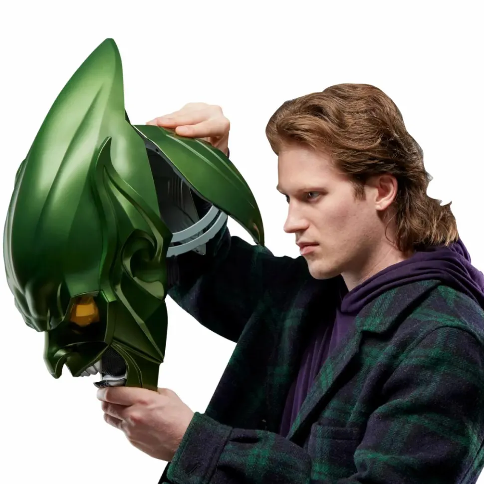 Spider-Man: No Way Home - Green Goblin Helmet Marvel Legends Premium Roleplay 1:1 Scale Life-Size Prop Replica