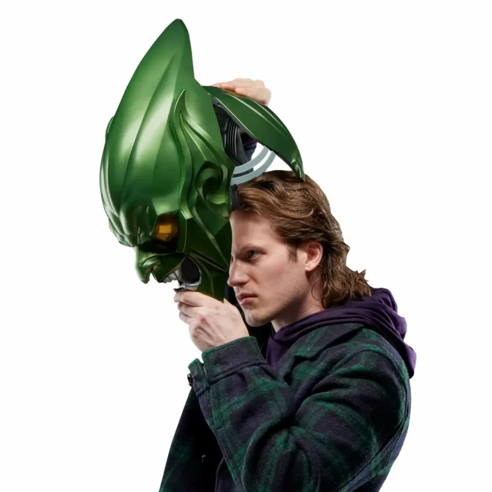 Spider-Man: No Way Home - Green Goblin Helmet Marvel Legends Premium Roleplay 1:1 Scale Life-Size Prop Replica